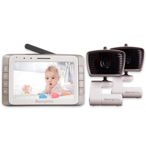  Moonybaby MoonyBaby 5 Large LCD Two Cameras Pack Video Baby Monitor Long Range with Automatic Night...