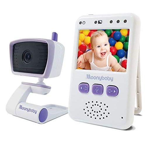  Moonybaby Handheld Compact Digital Video Baby Monitor, EasyCarry, Full Color Screen, AUTO Night Vision, Talk Back, Zoom-in, Long Range, Big Battery. Add-on Camera Available