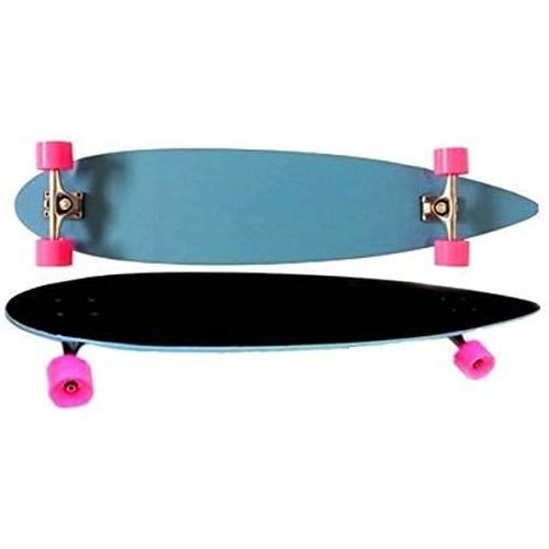  Moose Longboard Komplettboard Skateboard Pintail Light Blue/Black Grip Complete Longboard 9,25 x 36