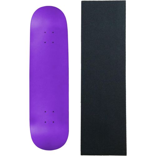  Moose Blank Skateboared Deck 7.75 NEON Purple - with Griptape