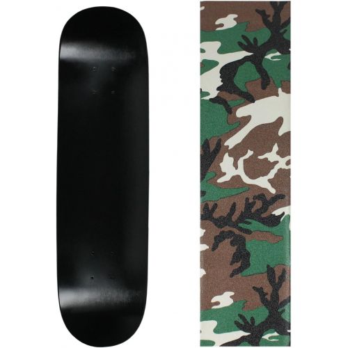  Moose Skateboard Deck Pro 7-Ply Canadian Maple DIP Black with Griptape