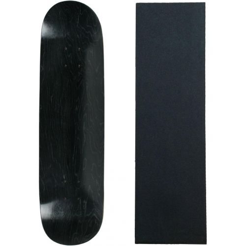  Moose Skateboard Deck Pro 7-Ply Canadian Maple Stained Black with Griptape