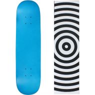 Moose Skateboard Deck Pro 7-Ply Canadian Maple NEON Blue with Griptape