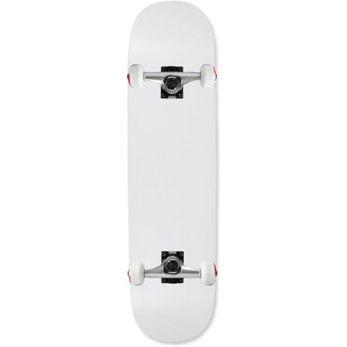  Moose Complete Skateboard Dipped White 8.5 Silver/White Assembled