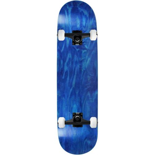  Moose Complete Skateboard Stained Blue 7.5 Black/White Assembled