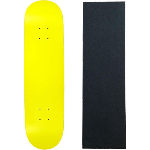  Moose Skateboard Deck Pro 7-Ply Canadian Maple NEON Yellow with Griptape