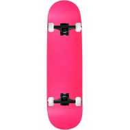 Moose Complete Skateboard NEON Pink 7.5 Black/White Assembled