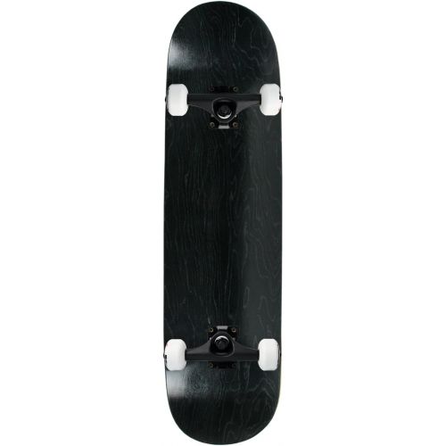  Moose Complete Skateboard Stained Black 7.5 Black/White Assembled