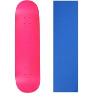 Moose Skateboard Deck Pro 7-Ply Canadian Maple NEON Pink with Griptape