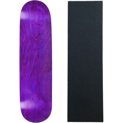  Moose Skateboard Deck Pro 7-Ply Canadian Maple Stained Purple with Griptape