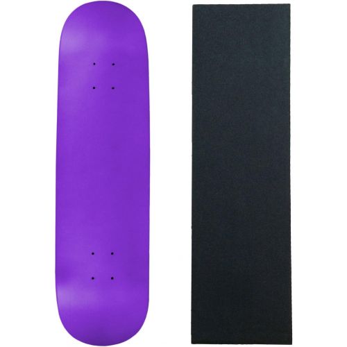  Moose Skateboard Deck Pro 7-Ply Canadian Maple NEON Purple with Griptape