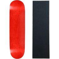Moose Skateboard Deck Pro 7-Ply Canadian Maple Stained RED with Griptape