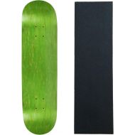 Moose Skateboard Deck Pro 7-Ply Canadian Maple Stained Green with Griptape