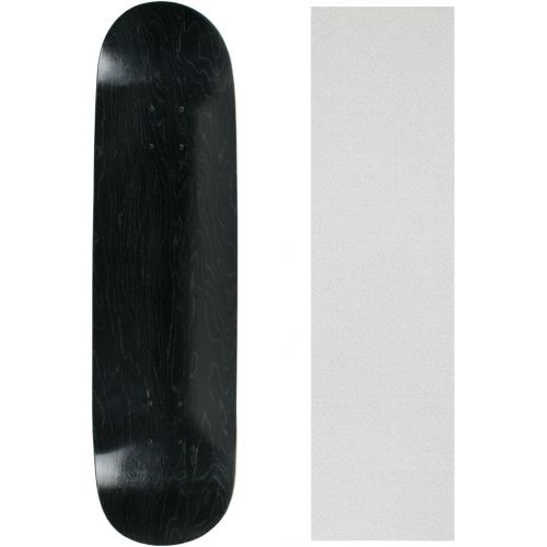  Moose Skateboard Deck Pro 7-Ply Canadian Maple Stained Black with Griptape