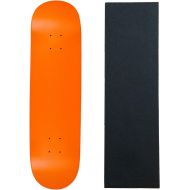 Moose Skateboard Deck Pro 7-Ply Canadian Maple NEON Orange with Griptape