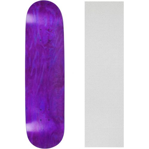  Moose Skateboard Deck Pro 7-Ply Canadian Maple Stained Purple with Griptape