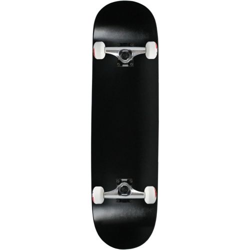  Moose Complete Skateboard Dipped Black 7.25 Silver/White Assembled