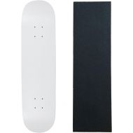 Moose Skateboard Deck Pro 7-Ply Canadian Maple DIP White with Griptape