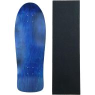 Moose Skateboards Old School 10 x 30 Stained Blue Blank Skateboard Deck + Grip