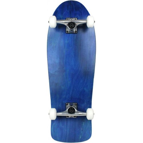 Moose Skateboards Old School 10 x 30 Stained Blue Blank Skateboard Complete