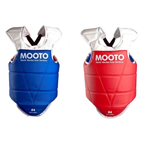  Mooto Korea Taekwondo Reversible Chest Guard Approved Protector Gear MMA TKD Martial Arts