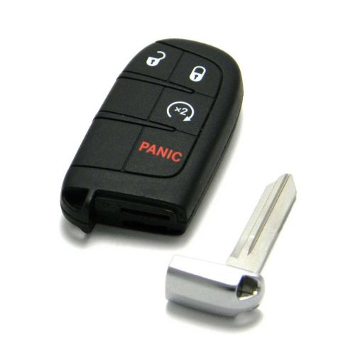  Mopar 4-Button Smart Proximity Key Keyless Entry Remote Fob Compatible With Dodge (FCC ID: M3N-40821302  PN: 68066350)