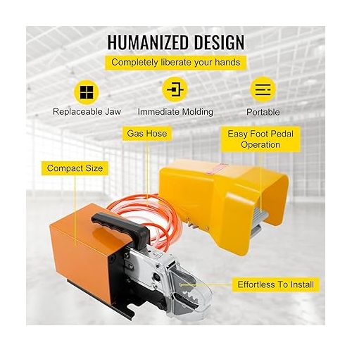  Vevor Pneumatic Crimper Plier Machine AM-10, Air Powered Wire Terminal Crimping Machine Crimping Up to 16mm2, Pneumatic Crimping Tool 0.4-1Mpa, for Many Kinds of Terminals - Amazon.com