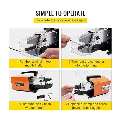  Vevor Pneumatic Crimper Plier Machine AM-10, Air Powered Wire Terminal Crimping Machine Crimping Up to 16mm2, Pneumatic Crimping Tool 0.4-1Mpa, for Many Kinds of Terminals - Amazon.com