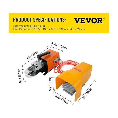  Vevor Pneumatic Crimper Plier Machine AM-10, Air Powered Wire Terminal Crimping Machine Crimping Up to 16mm2, Pneumatic Crimping Tool 0.4-1Mpa, for Many Kinds of Terminals - Amazon.com