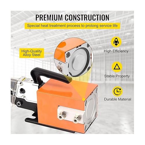  Vevor Pneumatic Crimper Plier Machine AM-10, Air Powered Wire Terminal Crimping Machine Crimping Up to 16mm2, Pneumatic Crimping Tool 0.4-1Mpa, for Many Kinds of Terminals - Amazon.com