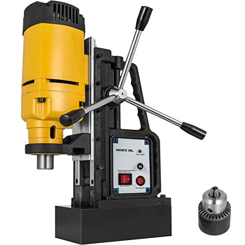  [아마존베스트]Mophorn 1200W Magnetic Drill Press with 9/10 Inch (23mm) Boring Diameter Magnetic Drill Press Machine 2920 Lbs Magnetic Force Magnetic Drilling System 500RPM Portable Electric Magn