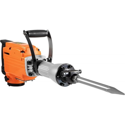  [아마존베스트]Mophorn 2200W Electric Demolition Hammer Heavy Duty Concrete Breaker 1400 BPM Jack Hammer Demolition Drills with Flat Chisel Bull Point Chisel (2200 W)