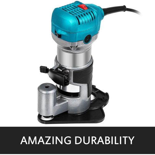  [아마존베스트]Mophorn 1.25HP Compact Router Kit Max Torque 30,000RPM Variable Speed Router With Fixed Base, Plunge Base and Offset Base For Woodworking & Furniture Manufacturing