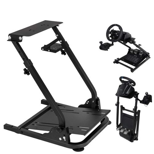  Mophorn G920 Racing Steering Wheel Stand Foldable Game Simulator Frame for Thrustmaster Logitech G25 G27 G29 G920 Without Wheel Pedal Shifter Adjustable Video Gaming Racing Simulat