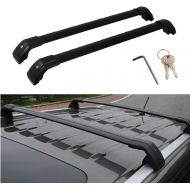 Mophorn Roof Rack Cross Bars Baggage Locking Roof Rail Crossbars Luggage Cargo Ladder Bike Load Roof Cross Bars Black (for Kia Sorento, for Kia Sorento 2015-2017 Black)