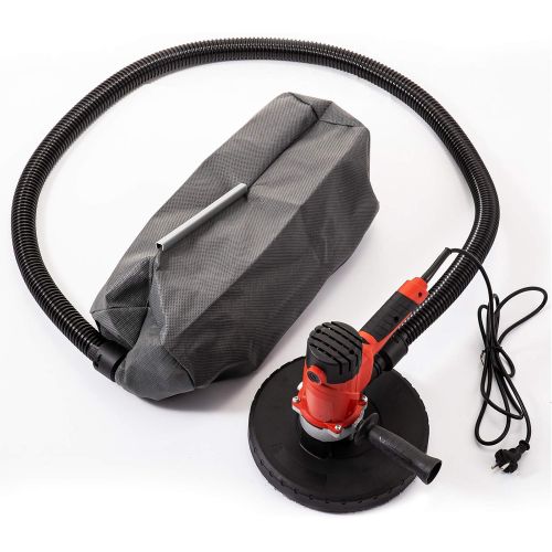  Mophorn Drywall Sander 1200W, Automatic Vacuum System Electric Drywall Sander,Variable Speed 1200-2500RPM, with a Carry Vacuum Bag,6 pcs Sanding Discs,Dust Collection System