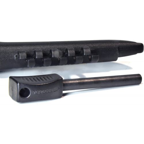  [아마존 핫딜] [아마존핫딜]Morakniv Bushcraft Carbon Steel Survival Knife with Fire Starter and Sheath, 4.3-Inch, Black