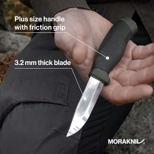  [아마존베스트]Morakniv Companion Heavy Duty Knife with Sandvik Carbon Steel Blade, 0.125/4.1-Inch