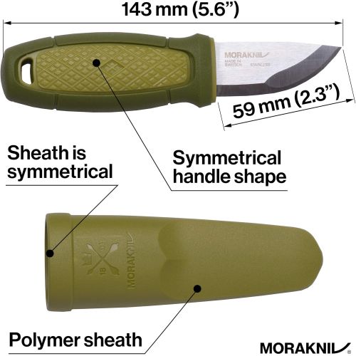  [아마존베스트]Morakniv Eldris Fixed-Blade Pocket-Sized Knife with Sandvik Stainless Steel Blade, Lanyard and Firestarter, 2.2-Inch