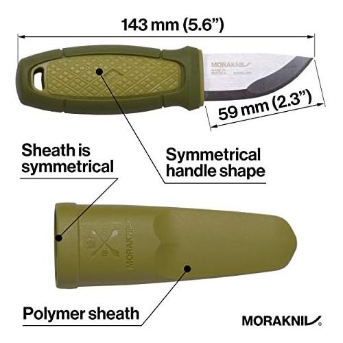  [아마존베스트]Morakniv Eldris Fixed-Blade Pocket-Sized Knife with Sandvik Stainless Steel Blade and Plastic Sheath 2.2-Inch.