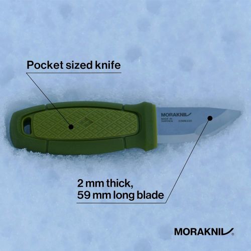  [아마존베스트]Morakniv Eldris Fixed-Blade Pocket-Sized Knife with Sandvik Stainless Steel Blade and Plastic Sheath 2.2-Inch.