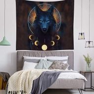 Marke: Morbuy Morbuy Kreativ Mandala Tapestry Hippie Wandteppich Wolf Tapisserie Design Motiv Wandbehang Wandtuch Tischdecke Meditation Strandtuch Yogamatte Wall Home Decor (150 x 200cm, Wolf g)