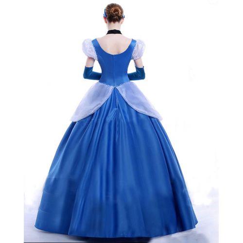  Mordarli Womens Cinderella Princess Dress Halloween Cosplay Costume Performance Dresses