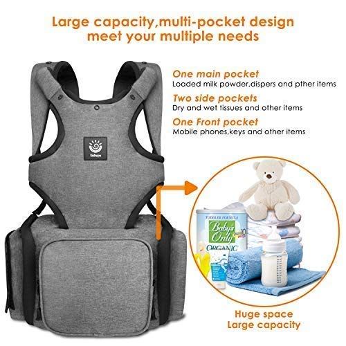  Baby Sling, Morden Fort Wearable Multifunction Backpack Carrier, Huge Capacity Toddler Sling