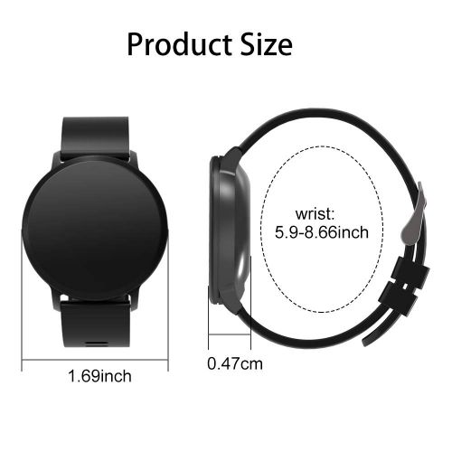  MoreFit moreFit Vogue Smart Watch,IP68 Waterproof Activity Tracker Color Screen Watch with Heart Rate Monitor,Fitness Tracker with Sleep Monitors,Pedometer Stop Watch with Step Calorie Cou