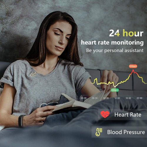  MoreFit moreFit Waterproof Activity Tracker, Fitness Tracker Color Screen Smart Watch, Blood Pressure Watch with Sleep Monitors, Heart Rate Calorie Pedometers Call/SMS Alert for Women Men