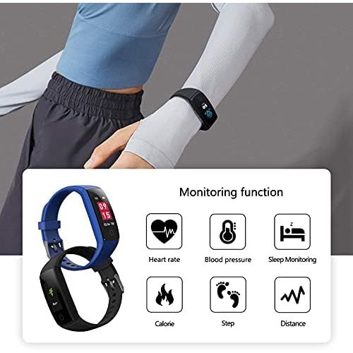  MorePro Fitness Tracker Waterproof Activity Tracker with Heart Rate Blood Pressure Monitor, Color Screen Smart Bracelet with Sleep Tracking Calorie Counter, Pedometer Watch for Kid