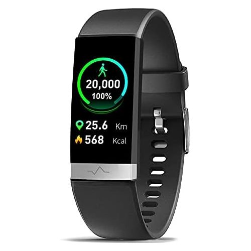  MorePro SpO2 Blood Oxygen Blood Pressure Heart Rate Monitor Waterproof Activity & Fitness Tracker Smart Watch with HRV Health Sleep Monitor Tracker for Android iOS Women Men