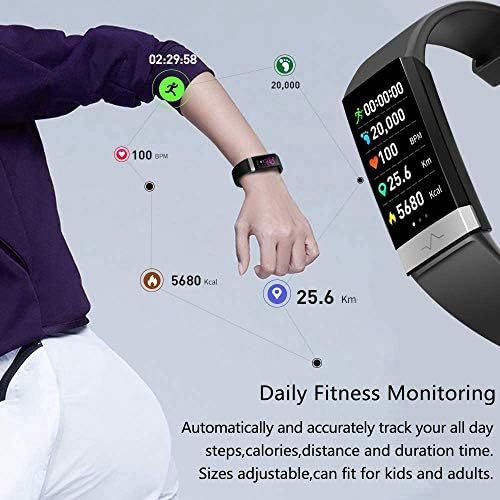  MorePro SpO2 Blood Oxygen Blood Pressure Heart Rate Monitor Waterproof Activity & Fitness Tracker Smart Watch with HRV Health Sleep Monitor Tracker for Android iOS Women Men