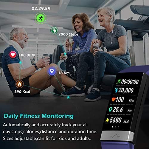  MorePro Heart Rate Monitor Blood Pressure Fitness Activity Tracker with Low O2 Reminder, IP68 Waterproof Smart Watch with HRV Sleep Health Monitor Smartwatch for Android iOS Phones